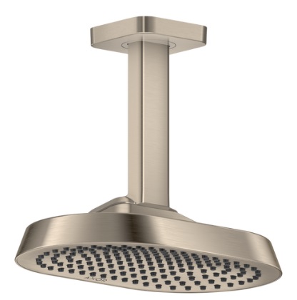 Верхний душ AXOR ShowerSphere 250/160 1jet с потолочным креплением. матовый никель