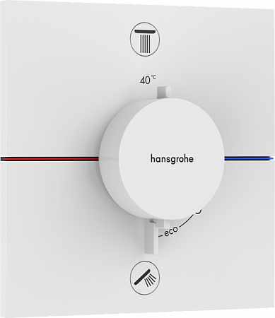 Термостат для скрытой установки Hansgrohe ShowerSelect Comfort S. 15572700. белый матовый