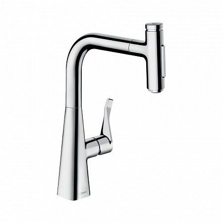 Hansgrohe Metris Select M71 Кухонный смеситель однорычажный 240 с вытяжным душем 2jet sBox хром