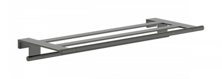 Полотенцесушитель с держателем для полотенец Hansgrohe AddStoris S 41781340. матовый черный хром