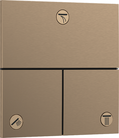 Клапан для скрытой установки Hansgrohe ShowerSelect Comfort S. 15573140. матовая бронза