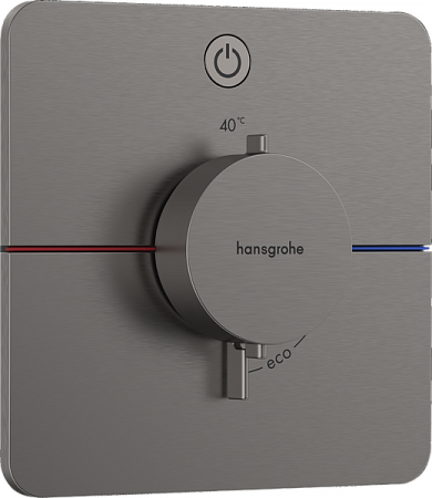 Термостат для скрытой установки Hansgrohe ShowerSelect Comfort Q. 15581340. матовый черный хром
