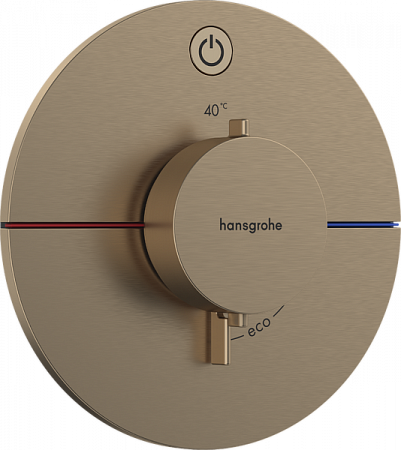 Термостат для скрытой установки Hansgrohe ShowerSelect Comfort S. 15553140. матовая бронза
