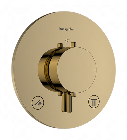 Термостат для скрытой установки Hansgrohe Ecostat Comfort S. 33715990. полированное золото