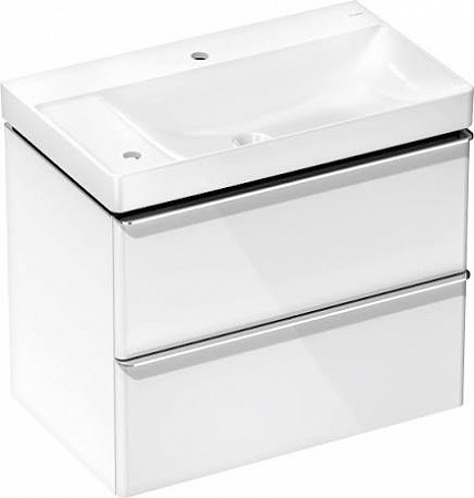 Тумба с раковиной Hansgrohe Xelu Q 54377000 780/475 белый/хром