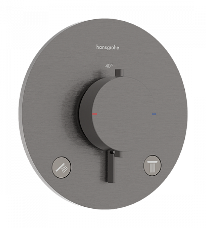 Термостат для скрытой установки Hansgrohe Ecostat Comfort S. 33715340. матовый черный хром