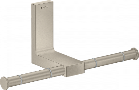 Держатель для туалетной бумаги двойной AXOR Universal Rectangular, матовый никель