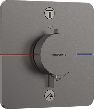 Термостат для скрытой установки Hansgrohe ShowerSelect Comfort Q. 15586340. матовый черный хром