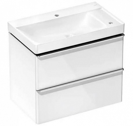 Тумба с раковиной Hansgrohe Xelu Q 54380000 780/475 белый/хром