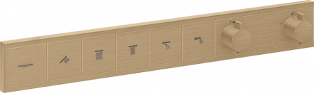Термостат для скрытой установки Hansgrohe RainSelect. 15384140. матовая бронза