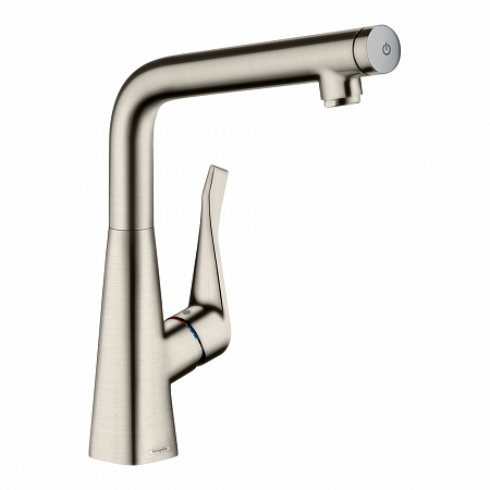 Hansgrohe Metris Select M71 Кухонный смеситель однорычажный, 320, Eco, 1jet сталь