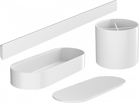 Комплект для ванны Hansgrohe WallStoris 27968700. белый матовый