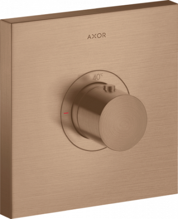 Термостат AXOR ShowerSelect HighFlow, скрытого монтажа, квадратный, матовое красное золото