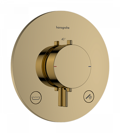 Термостат для скрытой установки Hansgrohe Ecostat Comfort S. 33718990. полированное золото