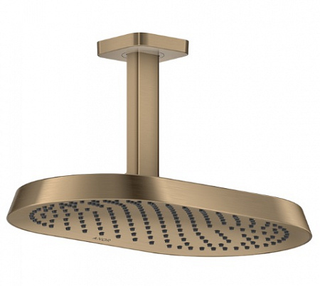 Верхний душ AXOR ShowerSphere 370/220 1jet с потолочным креплением. матовая бронза