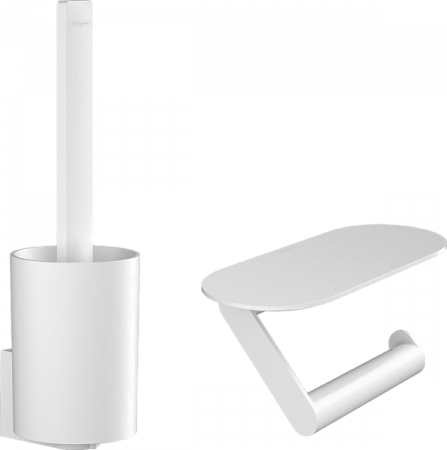 Туалетный набор Hansgrohe WallStoris 27969700. белый матовый