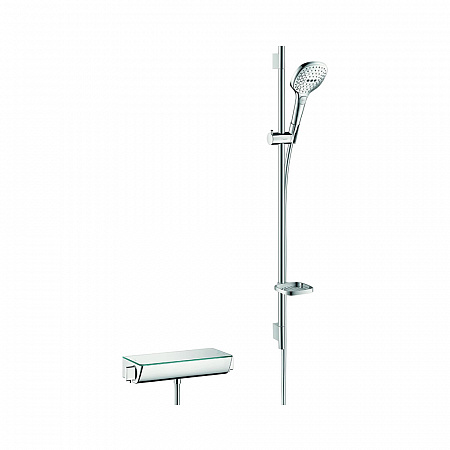 Hansgrohe Raindance Select E 120 Душевой набор хром-белый матовый