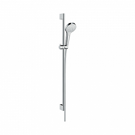 Hansgrohe Croma Select S Душевой набор Croma Select S Multi EcoSmart 9 л / мин 0,90 м хром-белый матовый