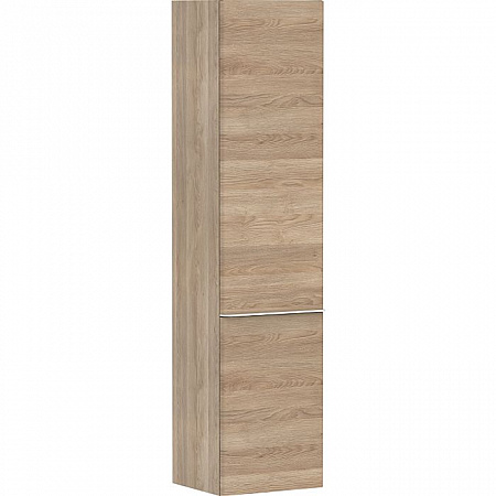 Шкаф высокий Hansgrohe Xelu Q 54141700 400/350 дверь справа белый матовый/натуральный дуб