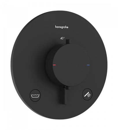 Термостат для скрытой установки Hansgrohe Ecostat Comfort S. 33718670. черный матовый