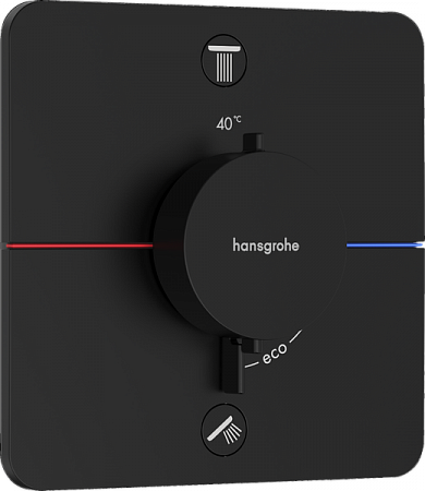 Термостат для скрытой установки Hansgrohe ShowerSelect Comfort Q. 15586670. черный матовый