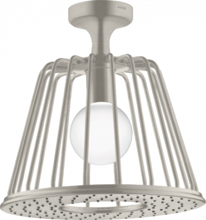 Верхний душ AXOR LampShower/Nendo 275 1jet, с потолочным подсоединением, сталь