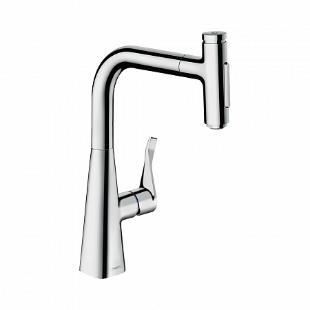 Hansgrohe Metris Select M71 Кухонный смеситель однорычажный 240 с вытяжным душем 2jet хром