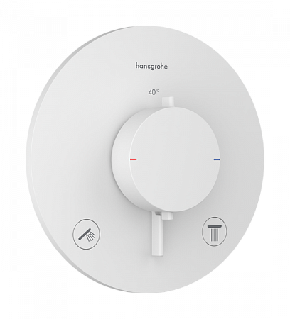 Термостат для скрытой установки Hansgrohe Ecostat Comfort S. 33715700. белый матовый