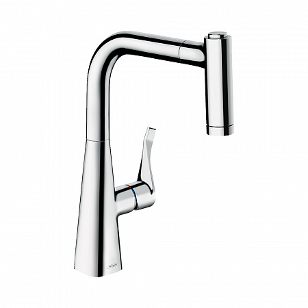 Hansgrohe Metris M71 Кухонный смеситель однорычажный 220 с вытяжным душем 2jet хром