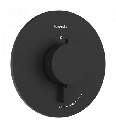 Термостат для скрытой установки Hansgrohe Ecostat Comfort S. 33714670. черный матовый