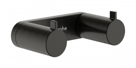 Двойной крючок для полотенец Hansgrohe AddStoris S 41785340. матовый черный хром