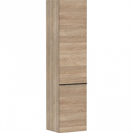 Шкаф высокий Hansgrohe Xelu Q 54141670 400/350 дверь справа черный матовый/натуральный дуб