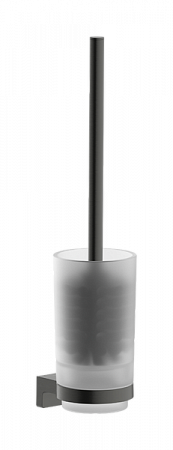 Настенный держатель для ершика Hansgrohe AddStoris S 41782340. матовый черный хром