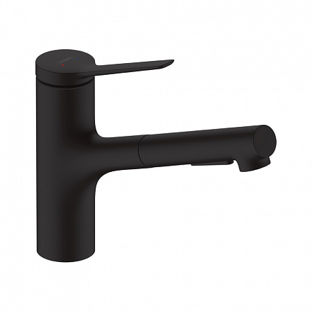 Hansgrohe Zesis M33 Кухонный смеситель 150 2jet с вытяжным душем черный матовый