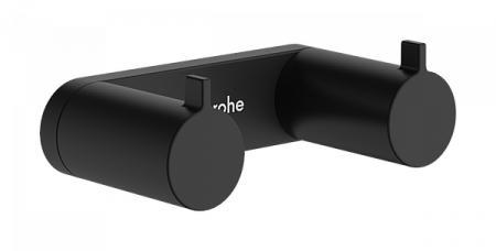 Двойной крючок для полотенец Hansgrohe AddStoris S 41785670. черный матовый