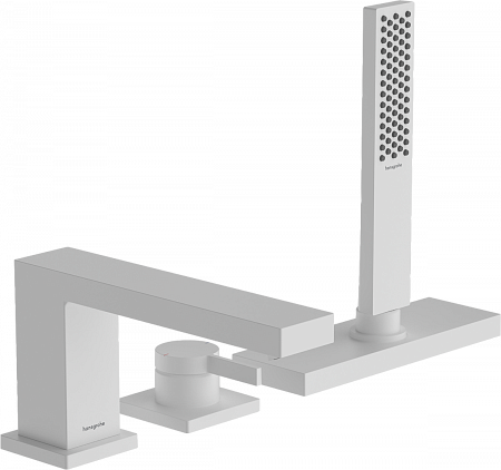 Смеситель для ванны Hansgrohe Tecturis E 73443700 белый матовый