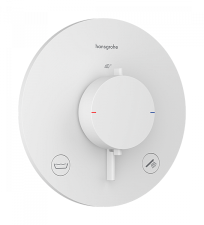Термостат для скрытой установки Hansgrohe Ecostat Comfort S. 33718700. белый матовый