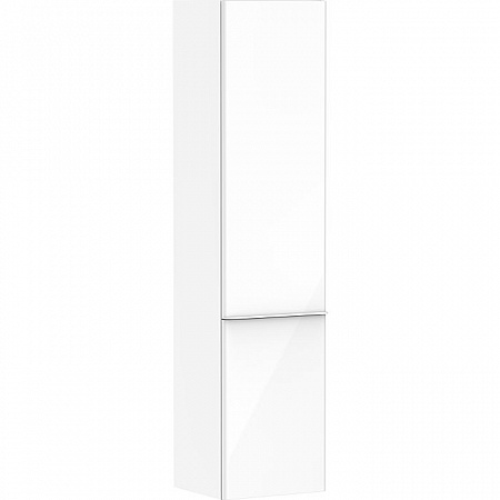 Шкаф высокий Hansgrohe Xelu Q 54139700 400/350 дверь справа белый матовый/белый глянец