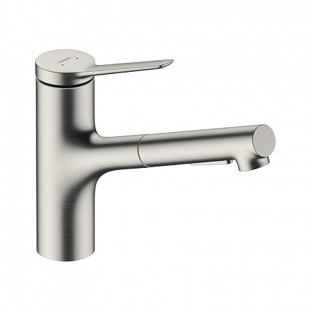 Hansgrohe Zesis M33 Кухонный смеситель 150 2jet с вытяжным душем сталь