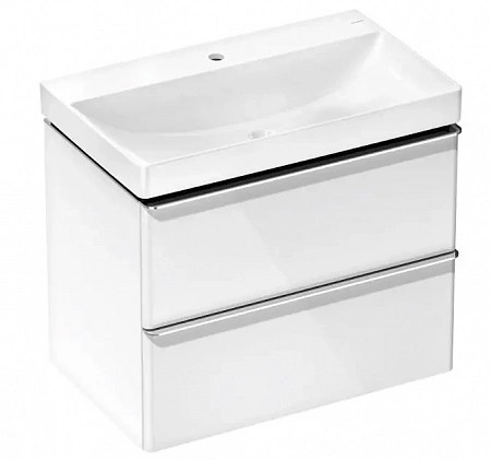 Тумба с раковиной Hansgrohe Xelu Q 54374000 780/475 белый/хром