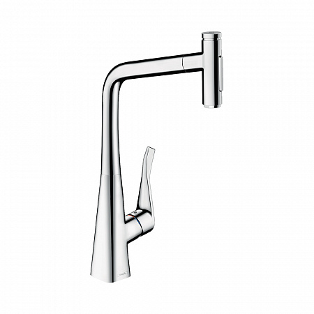 Hansgrohe Metris Select M71 Кухонный смеситель однорычажный 320 с вытяжным душем 2jet хром