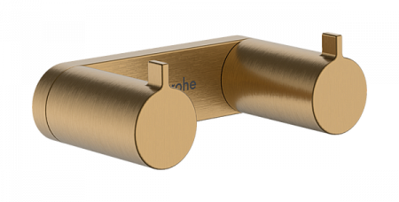 Двойной крючок для полотенец Hansgrohe AddStoris S 41785140. матовая бронза