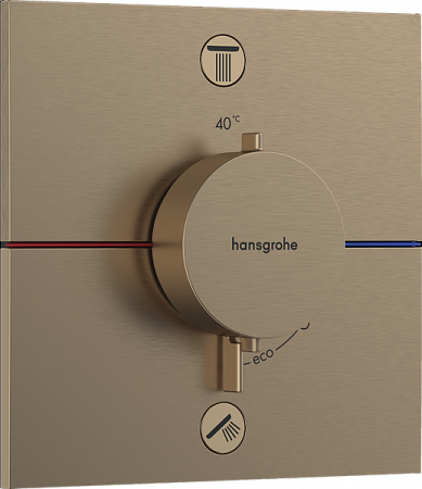 Термостат для скрытой установки Hansgrohe ShowerSelect Comfort S. 15572140. матовая бронза