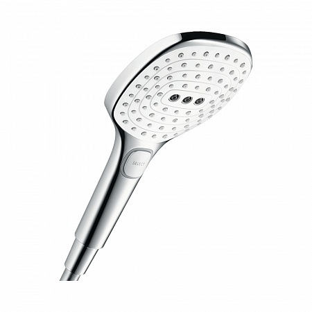 Hansgrohe Raindance Select E120 Air 3jet ручной душ хром-белый матовый