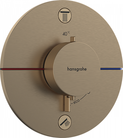 Термостат для скрытой установки Hansgrohe ShowerSelect Comfort S. 15556140. матовая бронза