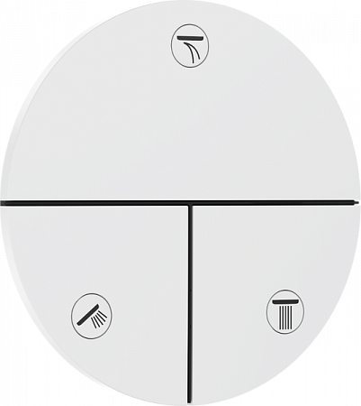Клапан для скрытой установки Hansgrohe ShowerSelect Comfort S. 15558700. белый матовый