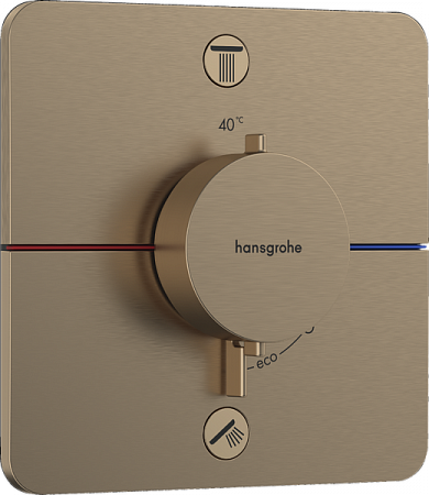 Термостат для скрытой установки Hansgrohe ShowerSelect Comfort Q. 15586140. матовая бронза