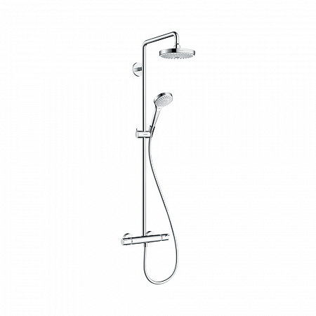 Hansgrohe Croma Select S 180 2jet душевая система хром-белый матовый