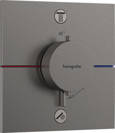 Термостат для скрытой установки Hansgrohe ShowerSelect Comfort S. 15572340. матовый черный хром