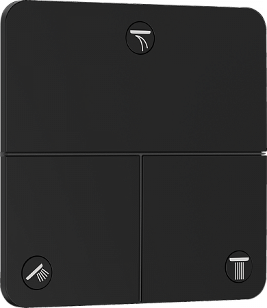 Клапан для скрытой установки Hansgrohe ShowerSelect Comfort Q. 15587670. черный матовый